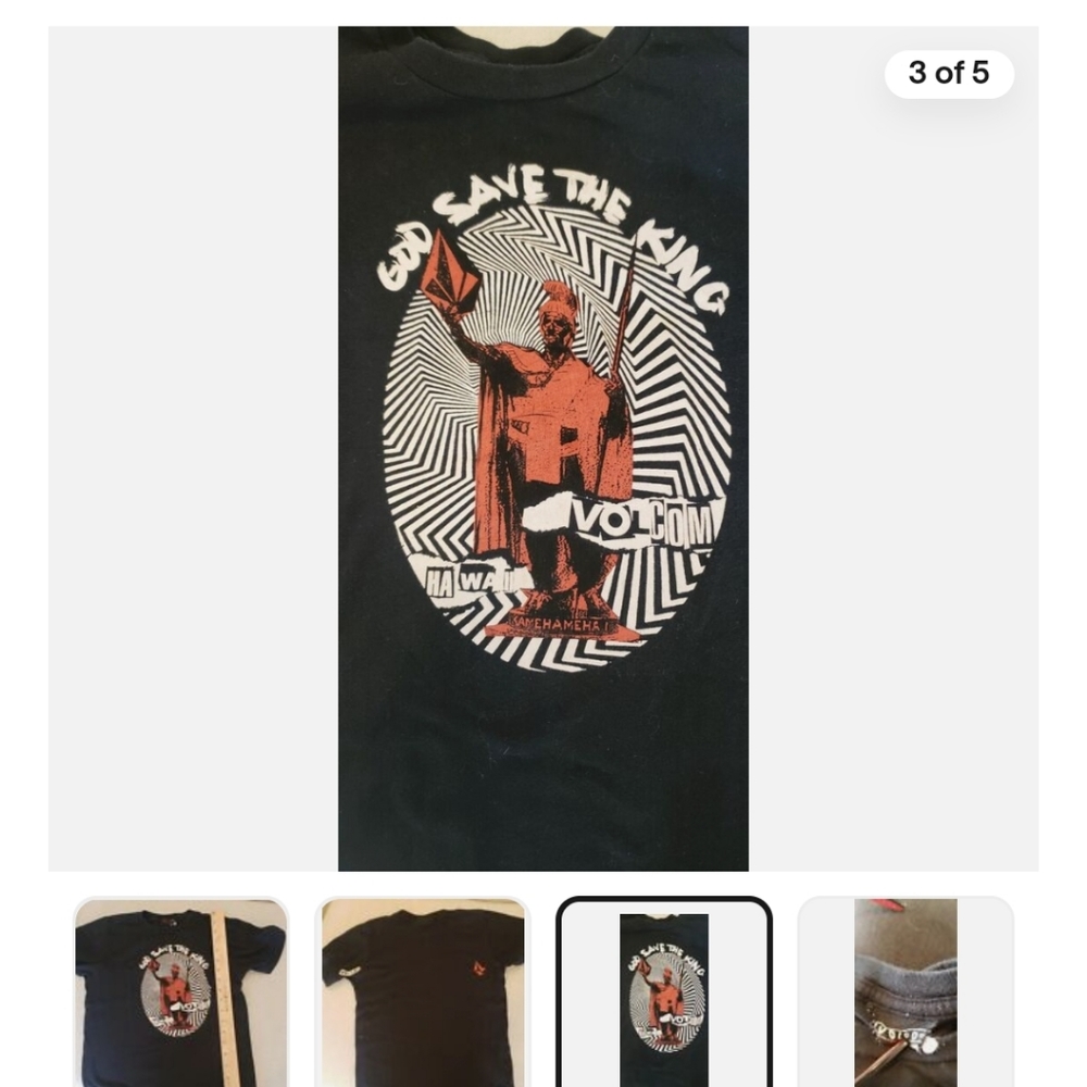 Volco "GOD SAVE THE KING" toddler 3T T-shirt